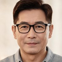 一位40岁左右的成熟男士头像，戴着眼镜