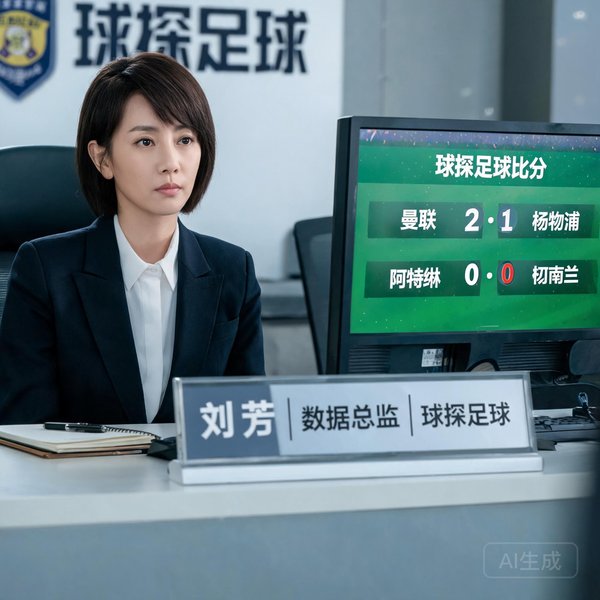 球探足球比分数据总监刘芳，一位30岁左右的干练女性